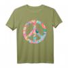 Hippie Kostüm mit Peace Zeichen - Retro 60er/70er Flower Power T-Shirt Geschenk für Partys, Halloween & Retro Feiern