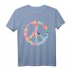 Hippie Kostüm mit Peace Zeichen - Retro 60er/70er Flower Power T-Shirt Geschenk für Partys, Halloween & Retro Feiern