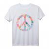 Hippie Kostüm mit Peace Zeichen - Retro 60er/70er Flower Power T-Shirt Geschenk für Partys, Halloween & Retro Feiern
