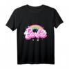Kinder Barbie T-Shirt für Mädchen - Regenbogen-Design in vielen Größen & Farben, Exklusives Amazon-Design, Bequemer Rundhalsschnitt
