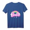 Kinder Barbie T-Shirt für Mädchen - Regenbogen-Design in vielen Größen & Farben, Exklusives Amazon-Design, Bequemer Rundhalsschnitt