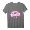 Kinder Barbie T-Shirt für Mädchen - Regenbogen-Design in vielen Größen & Farben, Exklusives Amazon-Design, Bequemer Rundhalsschnitt