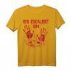 Blutige Hände Blutspritzer Zombie Kostüm Herren T-Shirt – Perfekt für Halloween Partys & Horrorfans