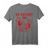 Blutige Hände Blutspritzer Zombie Kostüm Herren T-Shirt – Perfekt für Halloween Partys & Horrorfans