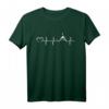 Berg Herz Herzschlag EKG T-Shirt – Alpenmotiv für Trekking, Wandern & Bergsteiger, ideales Geschenk für Natur- und Bergliebhaber