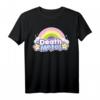 HapPanda Einhorn Rock Konzert T-Shirt für Frauen und Herren – Lustiges Death Metal Regenbogen-Shirt als Geschenk für Metal- und Party-Fans