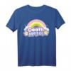 HapPanda Einhorn Rock Konzert T-Shirt für Frauen und Herren – Lustiges Death Metal Regenbogen-Shirt als Geschenk für Metal- und Party-Fans