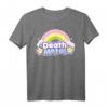 HapPanda Einhorn Rock Konzert T-Shirt für Frauen und Herren – Lustiges Death Metal Regenbogen-Shirt als Geschenk für Metal- und Party-Fans