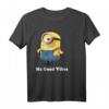 HapPanda Minions T-Shirt - Mr. Good Vibes Portrait, Lizenzierte Feierkleidung für Fans & Geburtstagsfeier