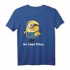 HapPanda Minions T-Shirt - Mr. Good Vibes Portrait, Lizenzierte Feierkleidung für Fans & Geburtstagsfeier