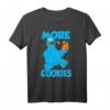 HapPanda Cookie Monster More Cookies T-Shirt - Offiziell lizenziertes Sesame Street Fanshirt für Kinder, Damen & Unisex
