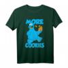 HapPanda Cookie Monster More Cookies T-Shirt - Offiziell lizenziertes Sesame Street Fanshirt für Kinder, Damen & Unisex