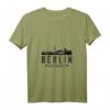 Damen Berlin Souvenir Shirt mit Skyline & V-Ausschnitt – Vintage Retro Design, ideales Geschenk für Berlin-Liebhaber & Touristen
