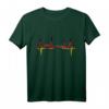 Berlin Skyline Herzschlag T-Shirt mit Deutschland Flagge – Perfektes Souvenir und Fanartikel für Berlin-Liebhaber und Besucher
