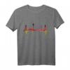 Berlin Skyline Herzschlag T-Shirt mit Deutschland Flagge – Perfektes Souvenir und Fanartikel für Berlin-Liebhaber und Besucher
