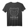 Polygon Bär Geometrisch Tier Berlin Papa T-Shirt – Retro Geschenkidee für Vatertag, Geburtstag & Dankeschön an den besten Papa