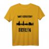 Cooles 'Wat kieksten' Berliner Sprüche T-Shirt mit Skyline – Perfektes Souvenir für Touristen, Berliner & Fans der Hauptstadt