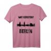 Cooles 'Wat kieksten' Berliner Sprüche T-Shirt mit Skyline – Perfektes Souvenir für Touristen, Berliner & Fans der Hauptstadt