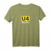U4 -T-Shirt - Berlin, Stylisches Souvenir für Berlin-Besucher und Berliner, mit U-Bahn Design