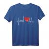 Ich liebe Berlin T-Shirt mit Skyline und Herzschlag – Souvenir & Fanartikel für Berlin-Fans, Touristen & Einwohner