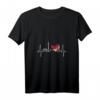 Berlin Skyline Herzschlag T-Shirt mit Flagge - Fan-Shirt & Souvenir für Berlin-Liebhaber, Besucher & Marathon-Teilnehmer