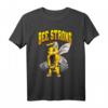 Bee Strong Fitness Gym Biene Bodybuilding T-Shirt – Lustiges Workout-Outfit für Bodybuilder, Fitnesstrainer & als Geschenk zu Weihnachten & Geburtstag