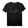 Airdale Terrier Herzschlag T-Shirt – Perfektes Geschenk für Hunde Fans und Liebhaber zu Weihnachten & Geburtstag