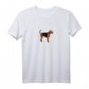 Airdale Terrier Herzschlag T-Shirt – Perfektes Geschenk für Hunde Fans und Liebhaber zu Weihnachten & Geburtstag