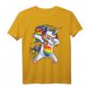 Dabbing Einhorn LGBT Pride Regenbogen Flagge Sonnenbrille T-Shirt – Trendiges Support Shirt für Pride-Paraden, Menschenrechte & LGBTQ Gemeinschaft