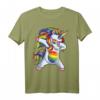 Dabbing Einhorn LGBT Pride Regenbogen Flagge Sonnenbrille T-Shirt – Trendiges Support Shirt für Pride-Paraden, Menschenrechte & LGBTQ Gemeinschaft