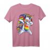 Dabbing Einhorn LGBT Pride Regenbogen Flagge Sonnenbrille T-Shirt – Trendiges Support Shirt für Pride-Paraden, Menschenrechte & LGBTQ Gemeinschaft