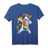 Dabbing Einhorn LGBT Pride Regenbogen Flagge Sonnenbrille T-Shirt – Trendiges Support Shirt für Pride-Paraden, Menschenrechte & LGBTQ Gemeinschaft