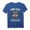 Nein zur Wolfsjagd - Naturschutz & Tierschutz Protest T-Shirt für Wolf-Fans und Umweltschützer