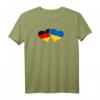 Deutschland Ukraine Herz Flagge T-Shirt – Liebe, Freundschaft & Patriotisches Geschenk für Deutschland und Ukraine Fans