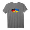 Deutschland Ukraine Herz Flagge T-Shirt – Liebe, Freundschaft & Patriotisches Geschenk für Deutschland und Ukraine Fans