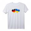Deutschland Ukraine Herz Flagge T-Shirt – Liebe, Freundschaft & Patriotisches Geschenk für Deutschland und Ukraine Fans