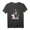 Death Metal Grim Reaper reitet Einhorn Halloween T-Shirt – Horror, Zombies & Punk Rock Geschenk für Metal Fans