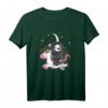 Death Metal Grim Reaper reitet Einhorn Halloween T-Shirt – Horror, Zombies & Punk Rock Geschenk für Metal Fans