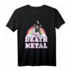 Death Metal Grim Reaper reitet Einhorn Halloween T-Shirt – Gruseliges Design für Metal- und Horror-Fans, perfekt für Halloween und Geschenkideen