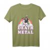 Death Metal Grim Reaper reitet Einhorn Halloween T-Shirt – Gruseliges Design für Metal- und Horror-Fans, perfekt für Halloween und Geschenkideen