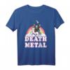 Death Metal Grim Reaper reitet Einhorn Halloween T-Shirt – Gruseliges Design für Metal- und Horror-Fans, perfekt für Halloween und Geschenkideen