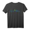 Mountainbike Herzschlag Herz Herzfrequenz Berge MTB T-Shirt – Perfektes Fahrrad Geschenk für Downhill, BMX & Extremsportler
