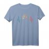 Herzschlag Fahrrad Radfahrer Mountainbike Radsport Retro Rad T-Shirt – Lustiges Retro Fahrrad Design für Radfahrer aller Art