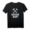 Glück auf! Vintage Ruhrpott T-Shirt mit Bergmann Symbolen – Geschenkidee für Ruhrgebiet-Fans, Bergleute & Freunde aus Gelsenkirchen, Dortmund, Essen, Bochum, Bottrop, Herne, Schalke & Duisburg