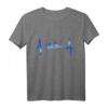 Bochum Skyline Herzschlag T-Shirt – Ich liebe Bochum und Ruhrpott, Fanartikel und Souvenir für echte Bochumer