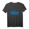 Bochum Skyline T-Shirt mit blauer Flagge & Kunst - Heimatliebe & Ruhrpott Souvenir für Fans, Besucher & Bewohner