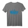 Bochum Skyline T-Shirt mit blauer Flagge & Kunst - Heimatliebe & Ruhrpott Souvenir für Fans, Besucher & Bewohner