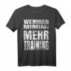 Lustiges Fitness T-Shirt mit Sprüchen - Weniger MIMIMI, Mehr Training für Bodybuilder & Fitnessfans, Geschenkidee für Kraftsport & Muskelaufbau