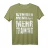 Lustiges Fitness T-Shirt mit Sprüchen - Weniger MIMIMI, Mehr Training für Bodybuilder & Fitnessfans, Geschenkidee für Kraftsport & Muskelaufbau