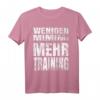 Lustiges Fitness T-Shirt mit Sprüchen - Weniger MIMIMI, Mehr Training für Bodybuilder & Fitnessfans, Geschenkidee für Kraftsport & Muskelaufbau
